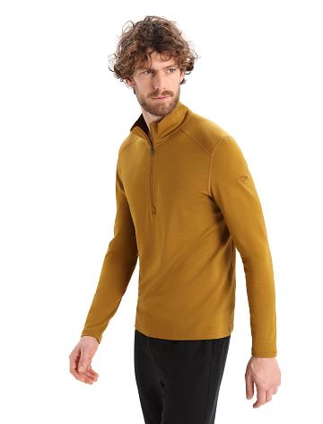 Icebreaker Merino 260 Tech Long Sleeve Half Zip Thermal Top Miesten Base Layers Ruskea | FI 1383AHKP